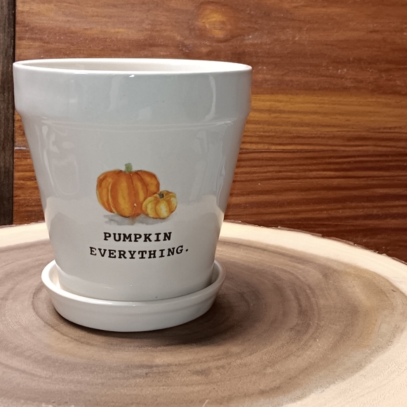 Rae Dunn PUMPKIN EVERYTHING planter 6" - Picture 1 of 1